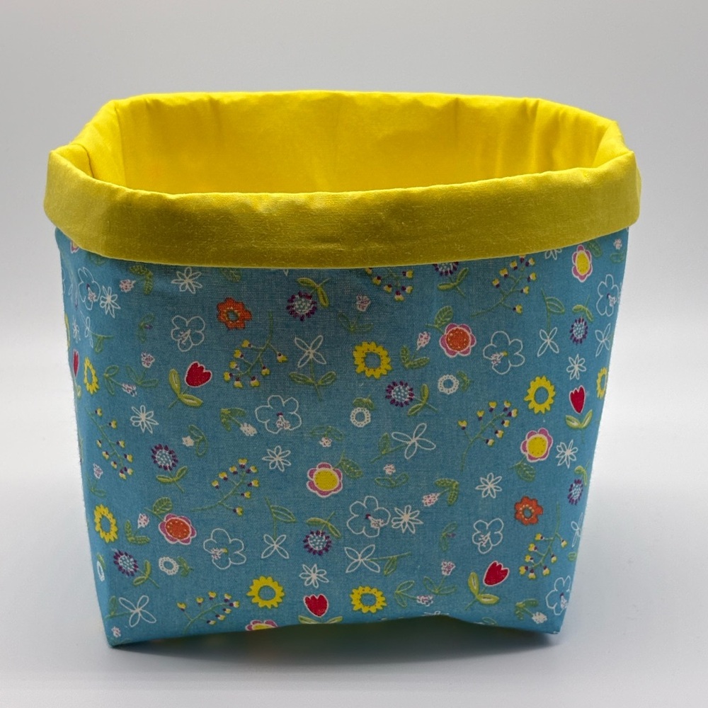Handmade Gift Storage Basket Spring Decor Floral Decor Flower Basket